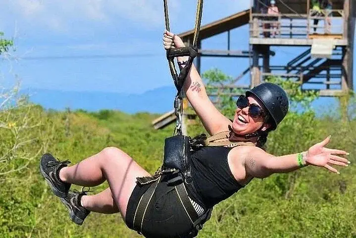 Dunn’s River Falls,Zip lining & horseback riding Combo tour from Montego Bay