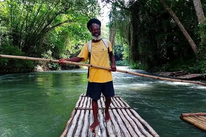 1 Hour River Bamboo Rafting and Limestone Foot Massage from Montego Bay